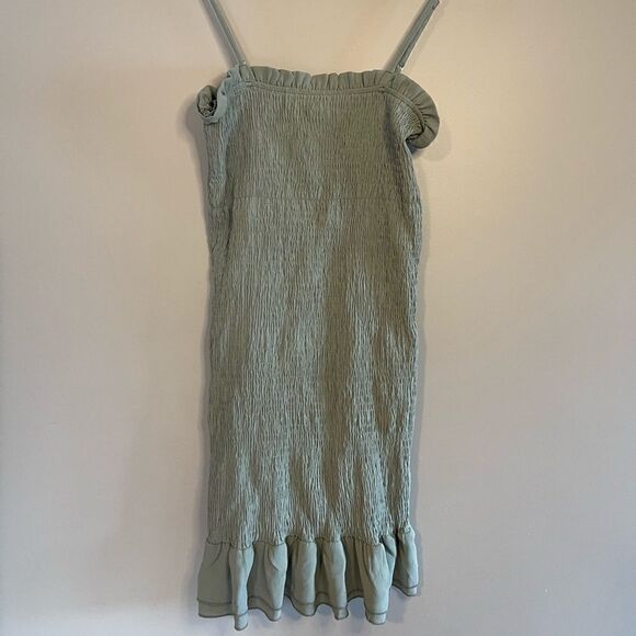 Stitch Fix Papermoon Blue-Green Smocked Mini Dress - Picture 7 of 10